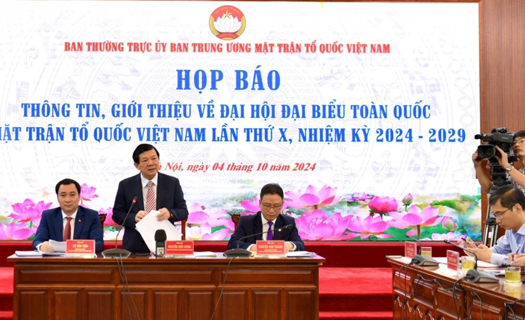 Đại hội đại biểu toàn quốc MTTQ Việt Nam lần thứ X sẽ diễn ra từ ngày 16/10